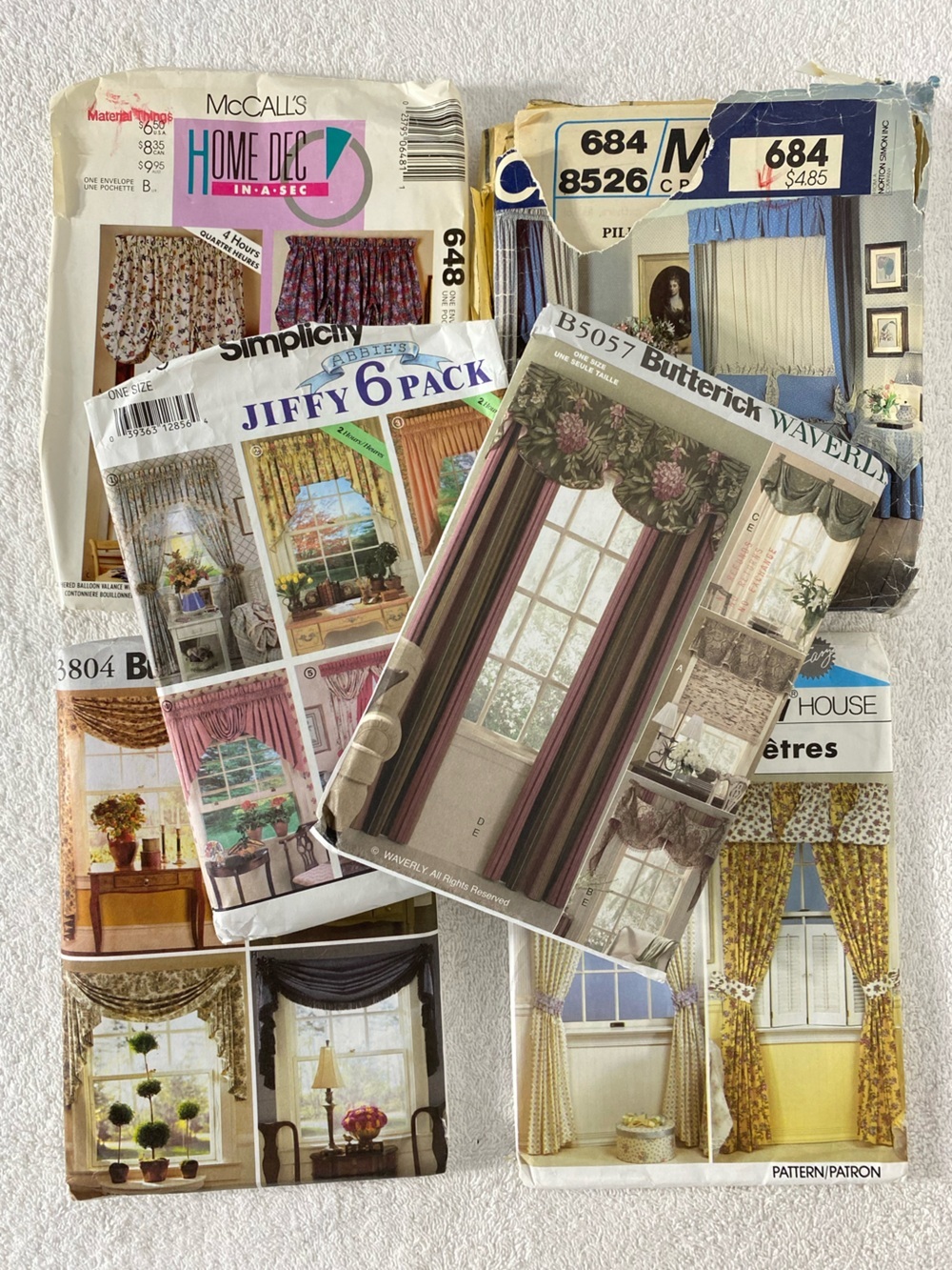 Vintage Home Decor Curtain Valance Sewing Patterns